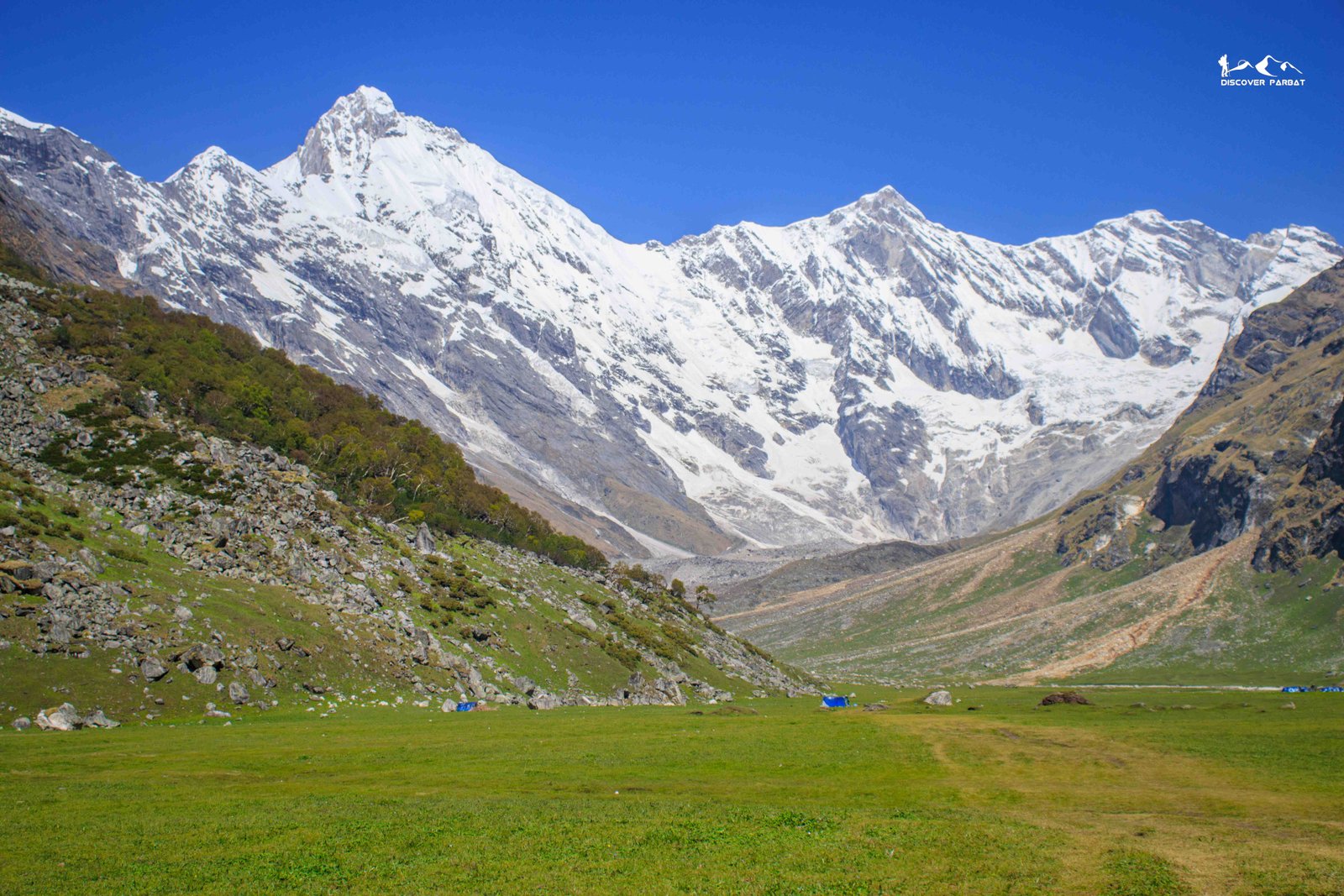 View from Api Himal Base Camp in far-western Nepal