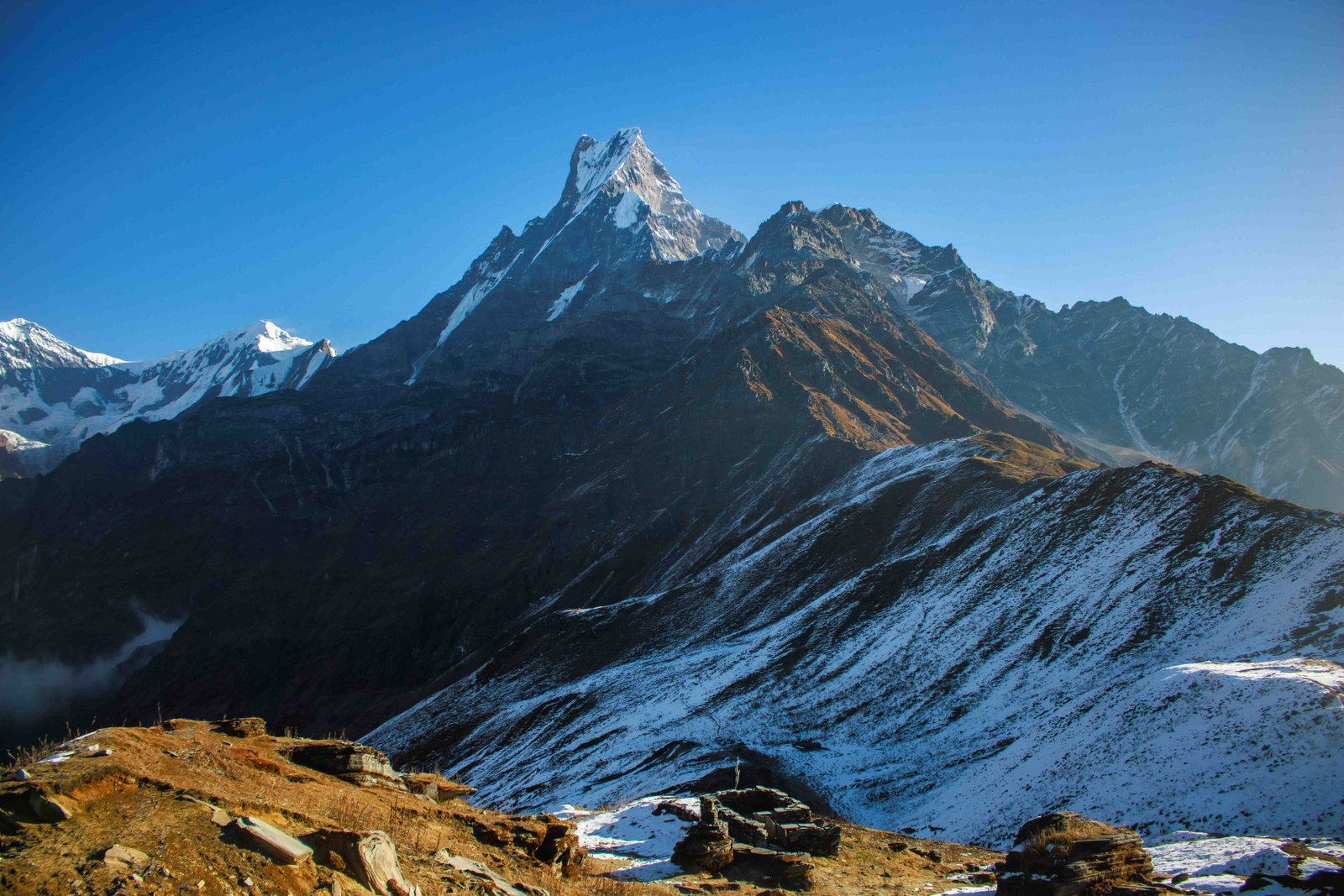 Machhapuchhre (Mt Fishtail) seen from the Mardi Himal Upper Viewpoint