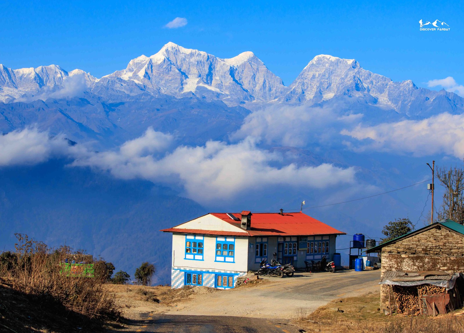 Everest and neighbouring peaks seen from Pikey Peak